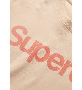 Superdry T-Shirt City mit beigem Core-Logo