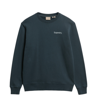 Superdry Lstsiddende City-sweatshirt med rund hals og Core-logo, bl