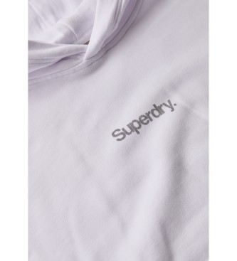 Superdry Lockeres Kapuzensweatshirt mit City-Logo wei