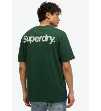 Superdry Koszulka miejska Core Logo zielona