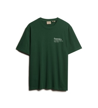 Superdry Koszulka miejska Core Logo zielona