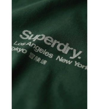 Superdry Koszulka miejska Core Logo zielona