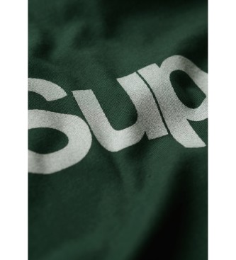 Superdry Koszulka miejska Core Logo zielona