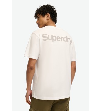 Superdry T-shirt ampia Core Logo City bianca