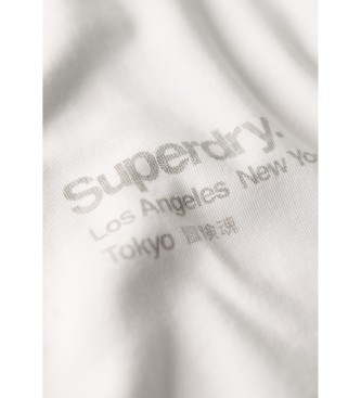 Superdry T-shirt ampia Core Logo City bianca