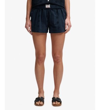 Superdry Shorts Broderie Beach marine