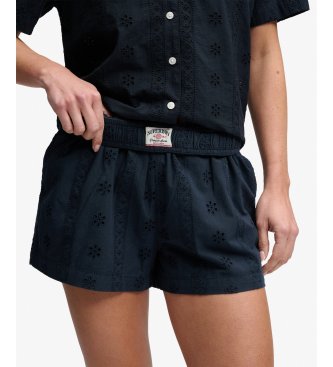 Superdry Shorts Broderie Beach marine
