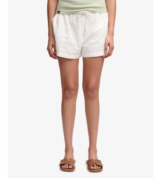 Superdry Short Brodado benvit