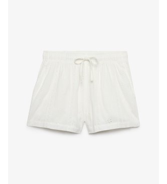Superdry Short Brodado benvit