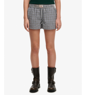 Superdry Marineblaue Streifenshorts