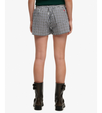 Superdry Marineblaue Streifenshorts