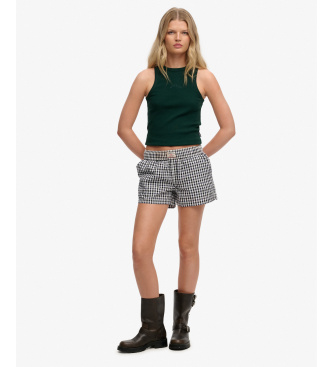 Superdry Marineblaue Streifenshorts