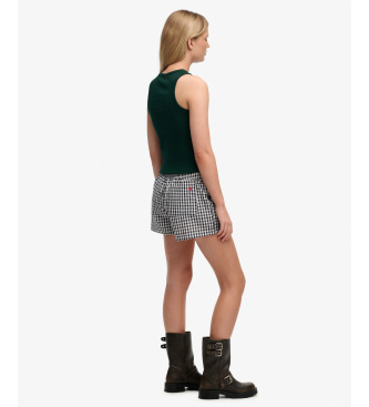 Superdry Marineblaue Streifenshorts