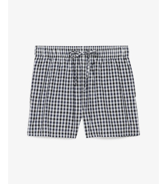 Superdry Marineblaue Streifenshorts