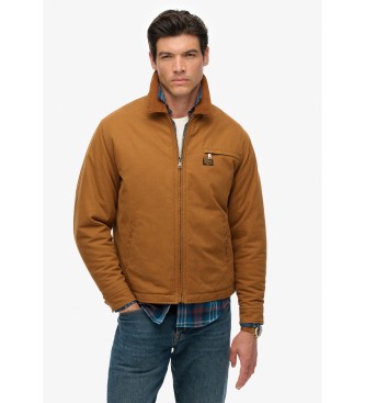 Superdry Braune Canvas Ranch Jacke