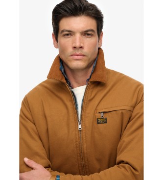 Superdry Braune Canvas Ranch Jacke