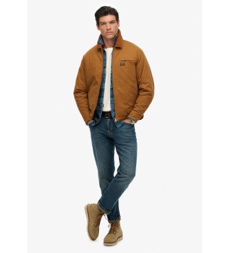 Superdry Braune Canvas Ranch Jacke