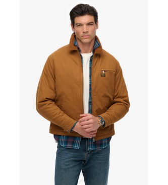 Superdry Braune Canvas Ranch Jacke
