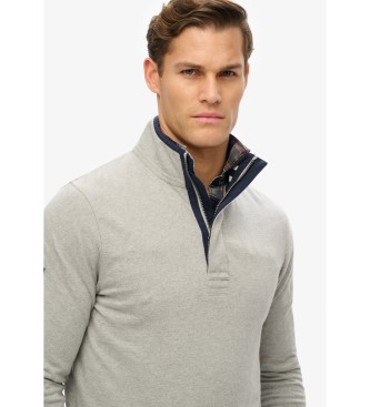 Superdry Classic Half pullover grey