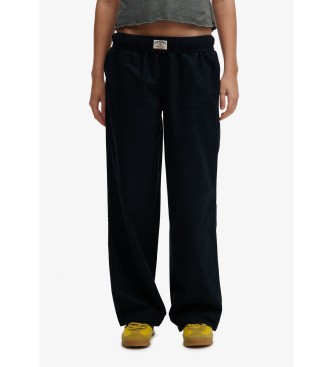 Superdry Navy Elastiske bukser