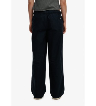 Superdry Navy Elastiske bukser