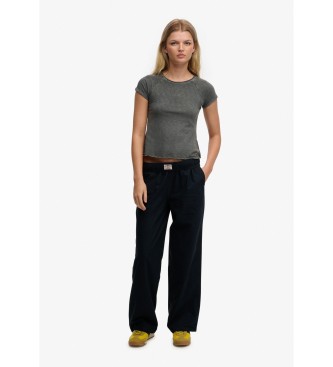 Superdry Navy Elastiske bukser