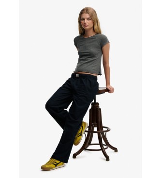 Superdry Navy Elastiske bukser