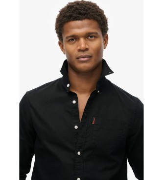 Superdry Camisa Oxford preta