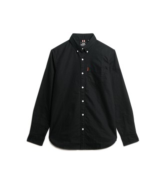 Superdry Camisa Oxford preta
