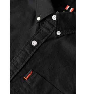 Superdry Camisa Oxford preta