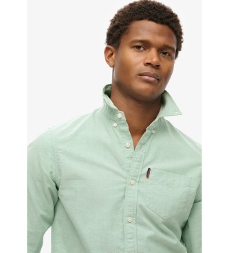 Superdry Long sleeve green oxford shirt