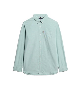 Superdry Long sleeve green oxford shirt