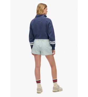 Superdry Korte broek Streep Elastisch groen