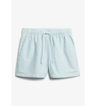 Superdry Korte broek Streep Elastisch groen