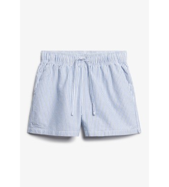 Superdry Pantaloncini elastici a righe blu