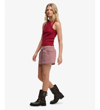 Superdry Cal��es Riscas vermelhas