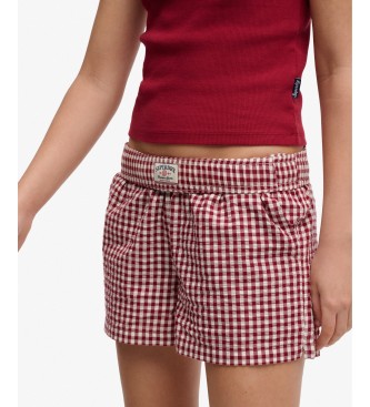 Superdry Cal��es Riscas vermelhas