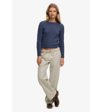 Superdry Pantal�n Stripe Elastic beige