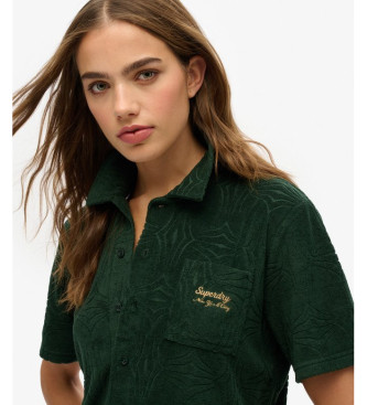 Superdry Camicia in spugna verde Country Club