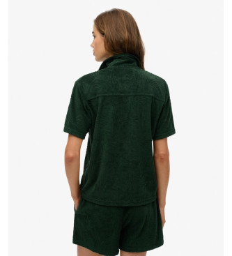 Superdry Camicia in spugna verde Country Club