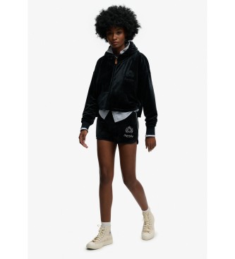 Superdry Shorts Country Club Velour navy