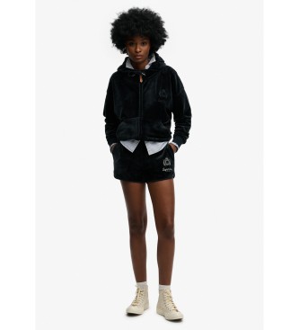 Superdry Shorts Country Club Velour navy