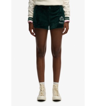 Superdry Short Country Club Velour vert