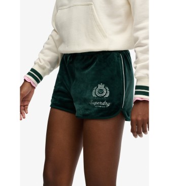 Superdry Short Country Club Velour vert