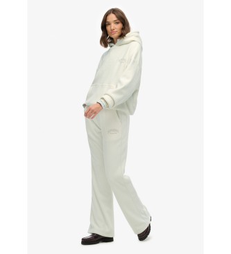 Superdry Country Club Velour Straight beige bukser