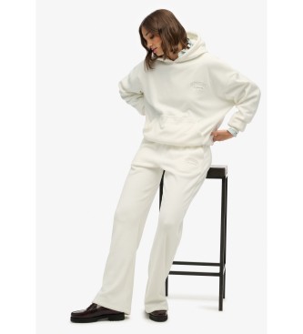 Superdry Country Club Velour Straight beige bukser