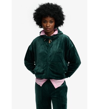 Superdry Sweatshirt Country Club Velour vert