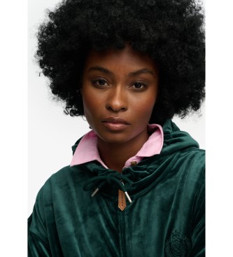 Superdry Sweatshirt Country Club Velour vert