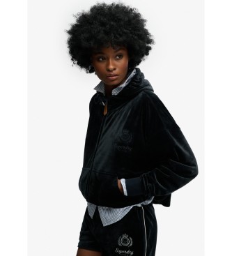 Superdry Sweatshirt Country Club Velour marine