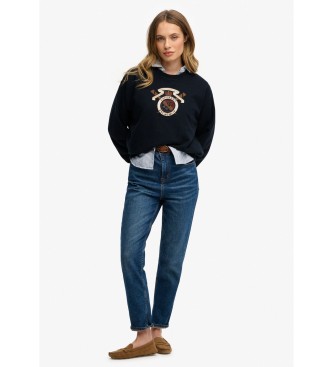 Superdry Sweatshirt Crest navy